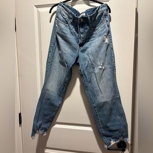 Good American Blue Boyfriend Jeans